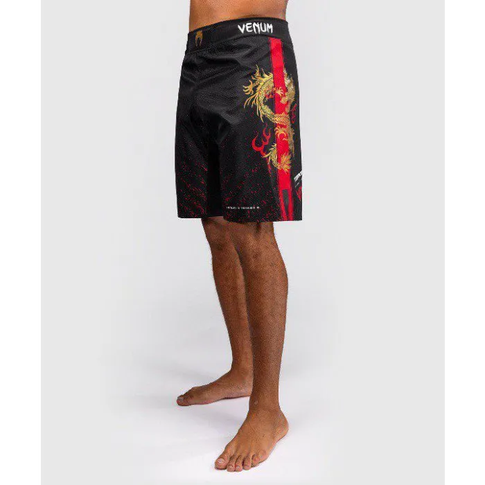 Venum x TEKKEN 8 Marshall Law MMA Fight Shorts XS-XXL Black Red Gold