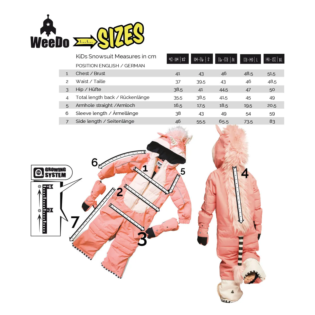 Weedo Kids Snowsuit FLAMINGDO