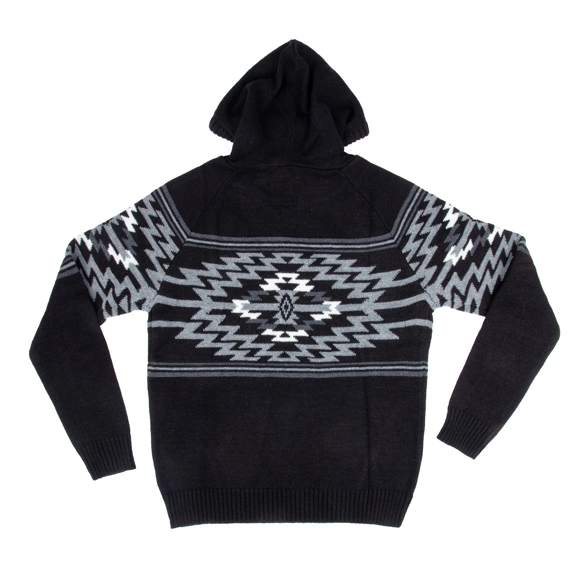 X RAY Men's Aztek Print Pullover Hoodie Sweater