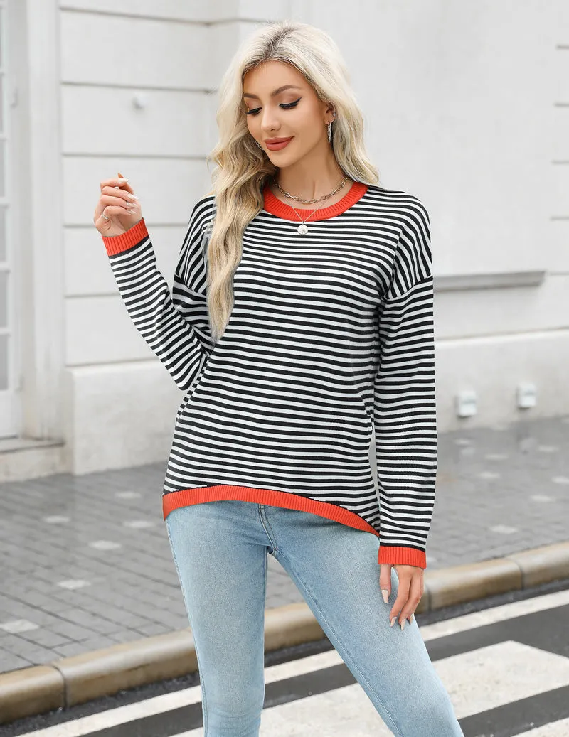 Zeagoo Sweaters for Women Fall Outfits Long Sleeve Knit Pullover Tops