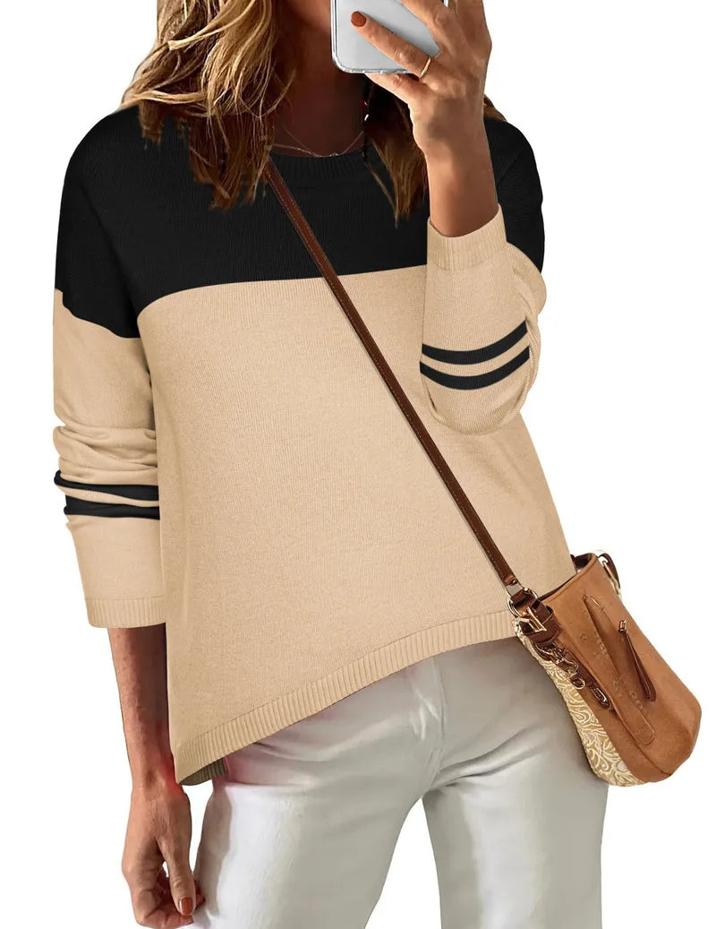 Zeagoo Sweaters for Women Fall Outfits Long Sleeve Knit Pullover Tops