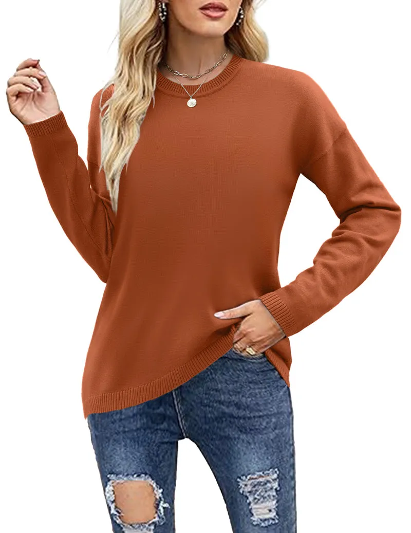 Zeagoo Sweaters for Women Fall Outfits Long Sleeve Knit Pullover Tops