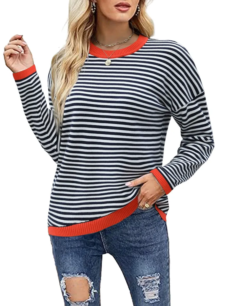 Zeagoo Sweaters for Women Fall Outfits Long Sleeve Knit Pullover Tops