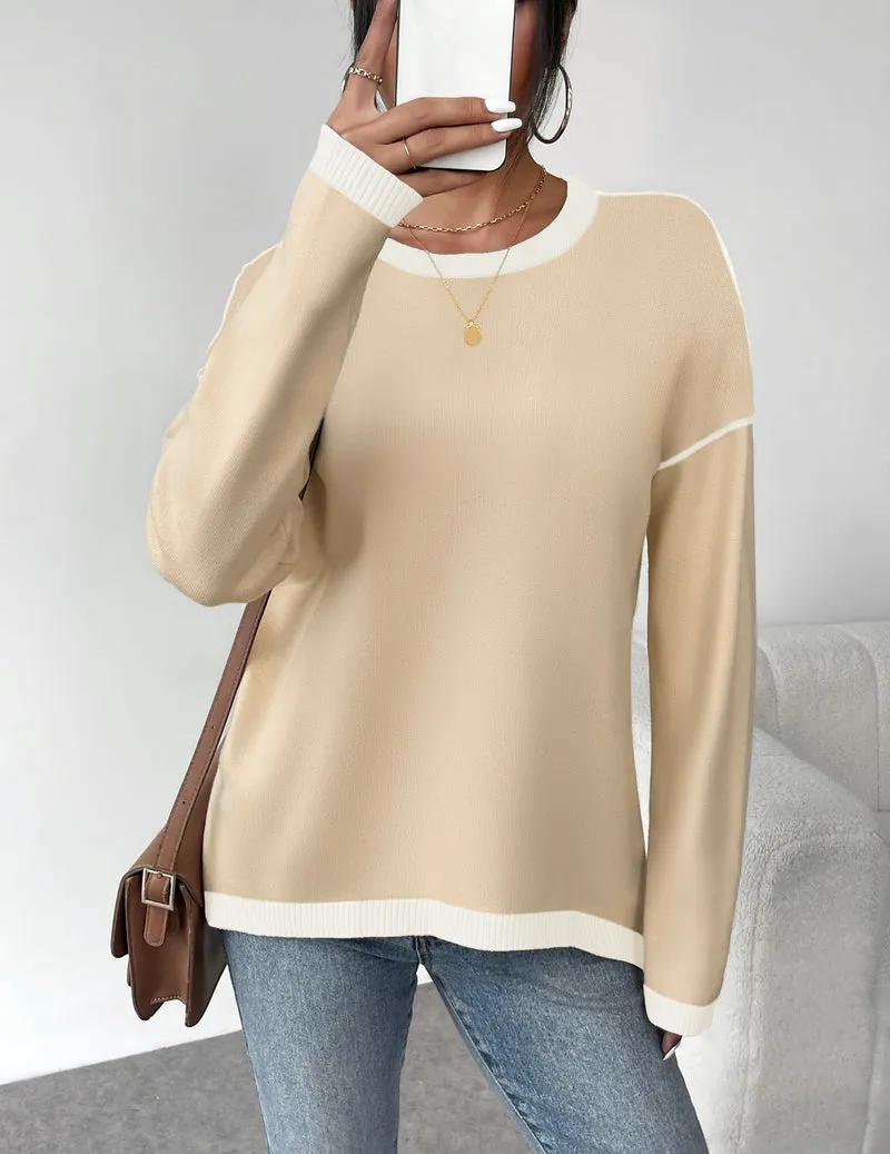 Zeagoo Sweaters for Women Fall Outfits Long Sleeve Knit Pullover Tops