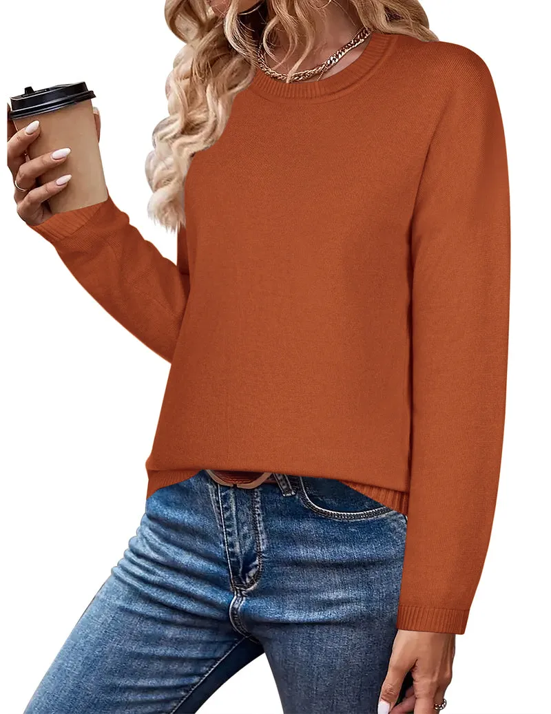 Zeagoo Sweaters for Women Fall Outfits Long Sleeve Knit Pullover Tops