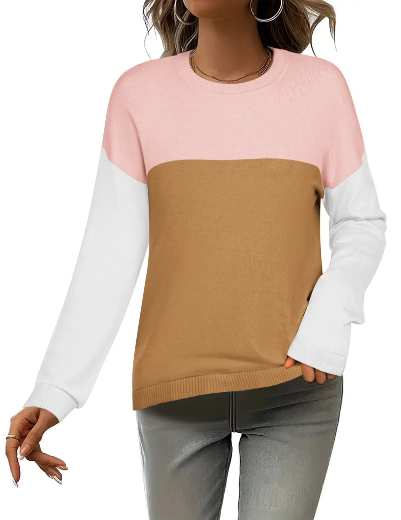 Zeagoo Sweaters for Women Fall Outfits Long Sleeve Knit Pullover Tops