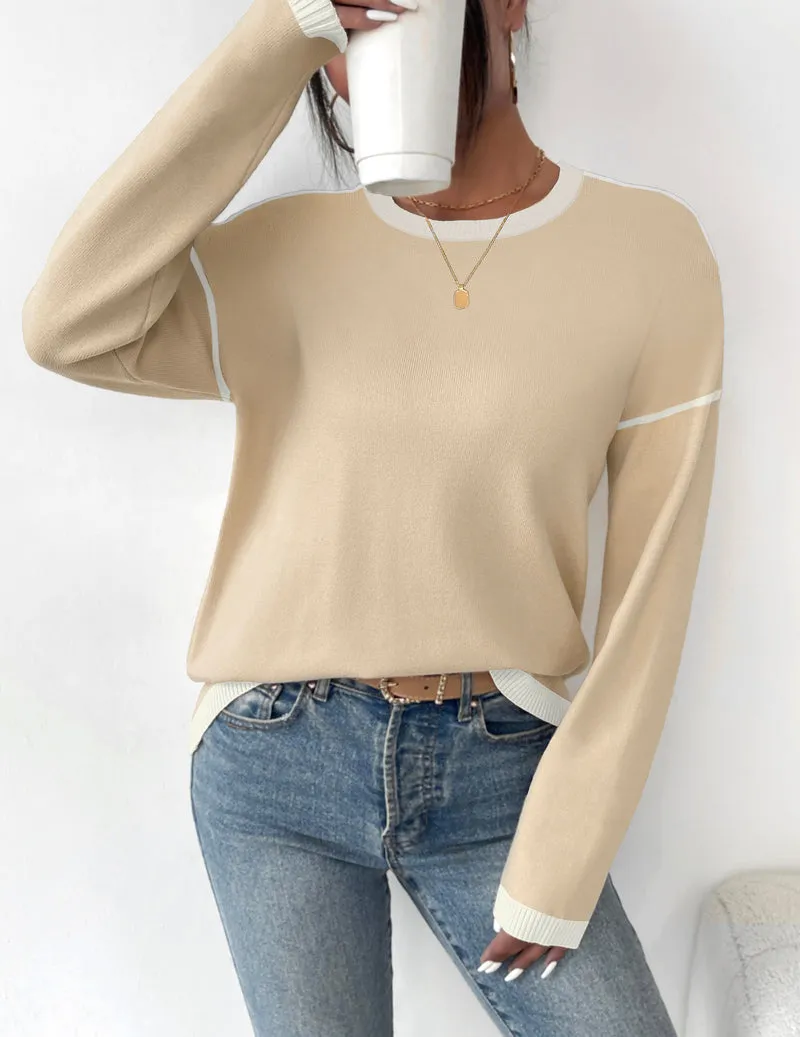 Zeagoo Sweaters for Women Fall Outfits Long Sleeve Knit Pullover Tops