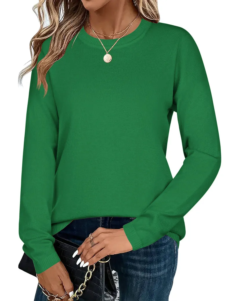 Zeagoo Sweaters for Women Fall Outfits Long Sleeve Knit Pullover Tops