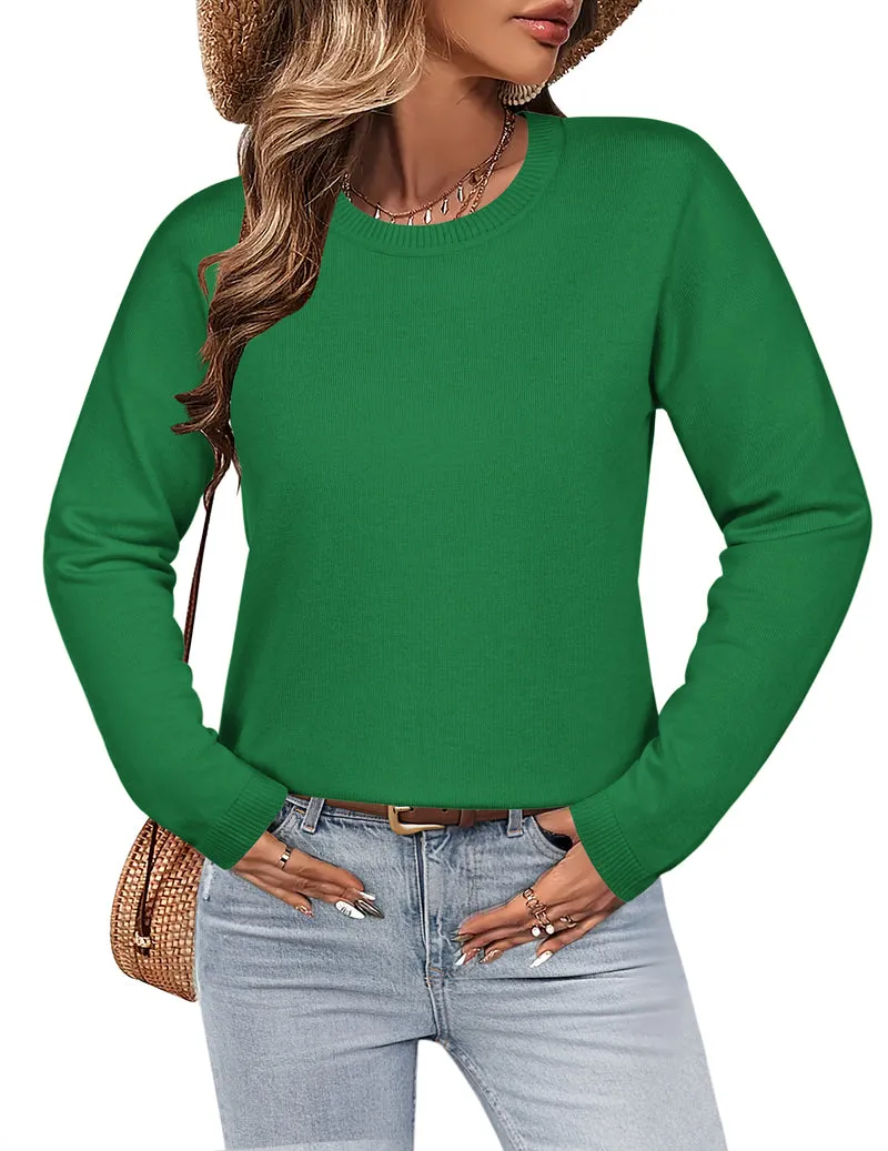 Zeagoo Sweaters for Women Fall Outfits Long Sleeve Knit Pullover Tops