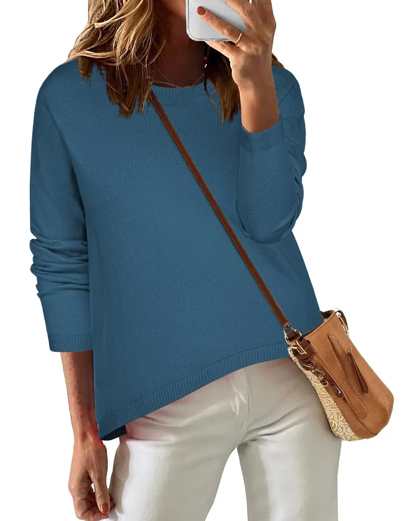 Zeagoo Sweaters for Women Fall Outfits Long Sleeve Knit Pullover Tops