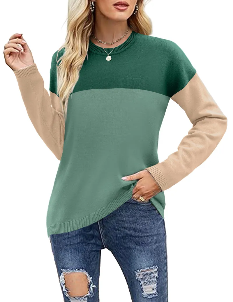 Zeagoo Sweaters for Women Fall Outfits Long Sleeve Knit Pullover Tops