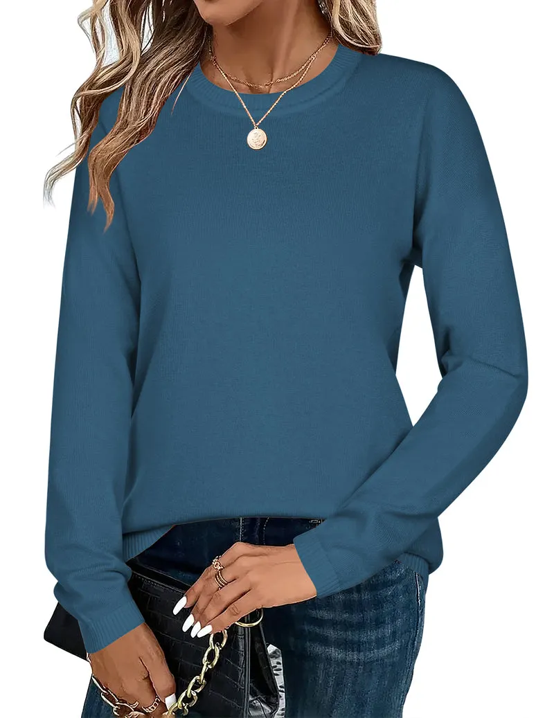 Zeagoo Sweaters for Women Fall Outfits Long Sleeve Knit Pullover Tops