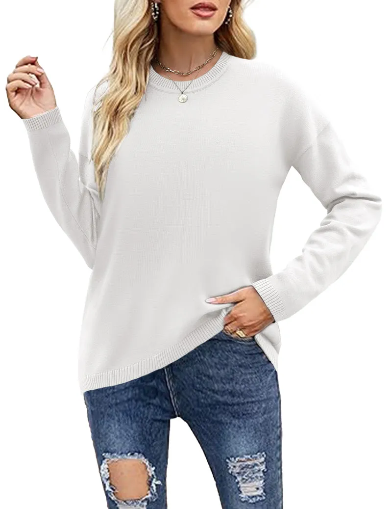 Zeagoo Sweaters for Women Fall Outfits Long Sleeve Knit Pullover Tops