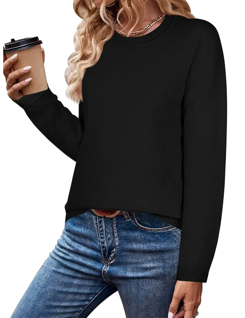 Zeagoo Sweaters for Women Fall Outfits Long Sleeve Knit Pullover Tops