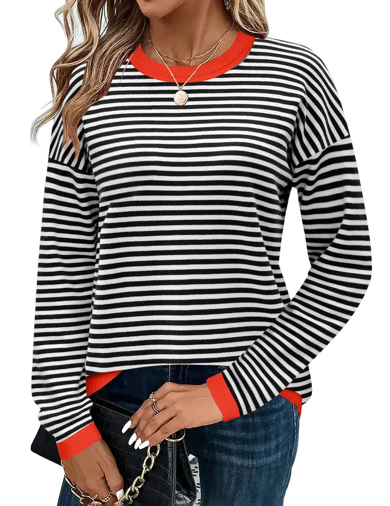 Zeagoo Sweaters for Women Fall Outfits Long Sleeve Knit Pullover Tops