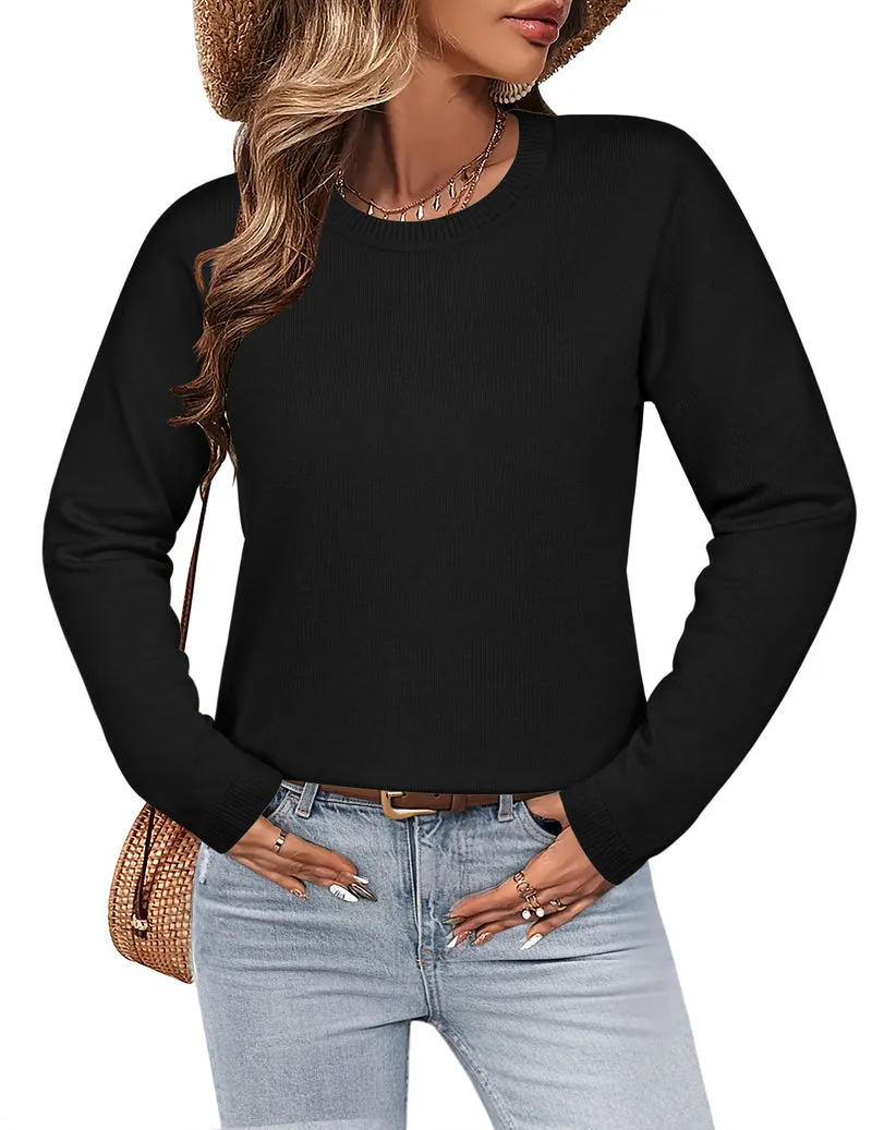 Zeagoo Sweaters for Women Fall Outfits Long Sleeve Knit Pullover Tops